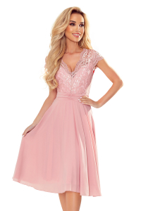 Šifónové šaty ružové Linda 