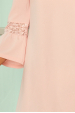 Obrázok pre 190-1 MARGARET šaty s čipkou na rukávoch / pastelovo ružové