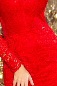 Obrázok pre 170-6 Krajkové šaty Numoco / červené
