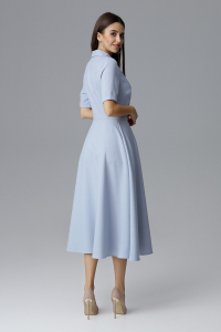 Obrázok pre Štýlové midi šaty M632 modré
