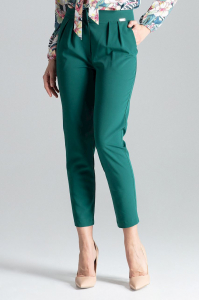 Obrázok pre Elegantné nohavice Lenitif L028 / zelené
