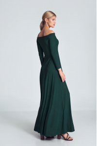 Obrázok pre Elegantné dlhé šaty M707 zelené