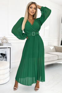 Obrázok pre Klara šifónové šaty zelená 414-3