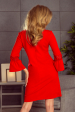Obrázok pre 190-3 MARGARET šaty s čipkou na rukávoch / červené