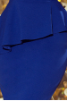 Obrázok pre 192-7 Elegantné midi šaty s volánom / modré