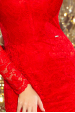 Obrázok pre 170-6 Krajkové šaty Numoco / červené