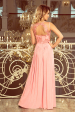 Obrázok pre 215-4 LEA dlhé šaty / pastelovo ružové