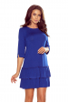 Obrázok pre 257-1 SUSAN šaty s volánmi / kráľovsky modré