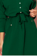 Obrázok pre 258-2 BROOKE elegantné košeľové šaty - zelené