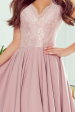 Obrázok pre 300-1 PATRICIA - krajkové šaty s hlbokým výstrihom / ružové