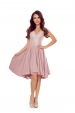 Obrázok pre 300-1 PATRICIA - krajkové šaty s hlbokým výstrihom / ružové