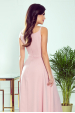 Obrázok pre 299-2 CHIARA elegantné maxi šaty na ramienka / púdrovo ružové