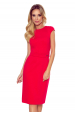 Obrázok pre 301-2 TAMARA elegantné šaty s opaskom - červené