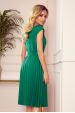Obrázok pre 311-3  LILA Plisové šaty s krátkym rukávom - zelená