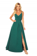 Obrázok pre 299-4 CHIARA elegantné maxi šaty na ramienka / zelené