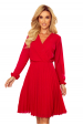 Obrázok pre 313-5 ISABELLE Elegantné plisové šaty - červené