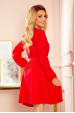 Obrázok pre BINDY dámske šaty s výstrihom - červené 339-1 