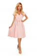 Obrázok pre 348-1 SCARLETT - elegantné letné šaty - púdrovo ružové