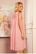 Obrázok pre 350-2 ALIZEE - ALIZEE - šifónové šaty s viazaním - púdrovo ružová
