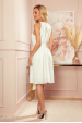 Obrázok pre 350-1 ALIZEE - šifónové šaty s viazaním - krémové