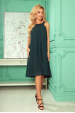 Obrázok pre 350-4 ALIZEE - šifónové šaty s viazaním - zelené