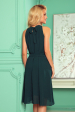 Obrázok pre 350-4 ALIZEE - šifónové šaty s viazaním - zelené