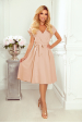 Obrázok pre 348-3 SCARLETT - elegantné letné šaty -  béžové