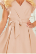 Obrázok pre 348-3 SCARLETT - elegantné letné šaty -  béžové