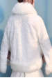 Obrázok pre Krátky kabát z umelej kožušiny - biely