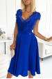 Šifónové šaty modré Linda - 2