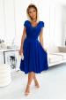 Šifónové šaty modré Linda -3