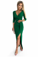 Obrázok pre Lux dlhé elegantné šaty zelené - 404-1